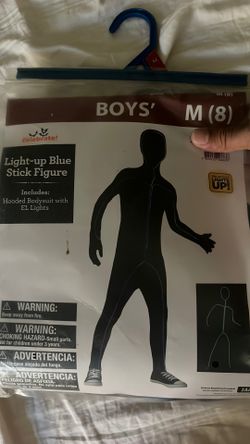 New Costume (light up blue stick figure)