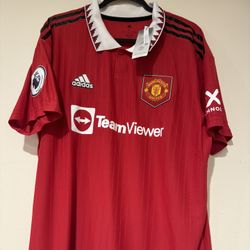 Adidas Manchester United Soccer Jersey Size XL Men New 100% Original 