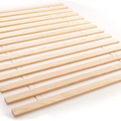 Classic Brands Stream Heavy Duty Solid Wood Bed Support Slates Bunnies Board Full 