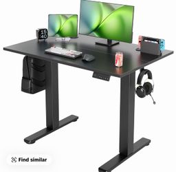 Electric Standing Desk (Black) 40x24Price Firm