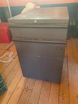 Metal filing cabinet