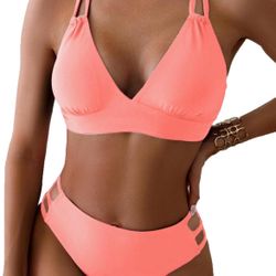Fanuerg Women's Sexy V Neck Bikini S