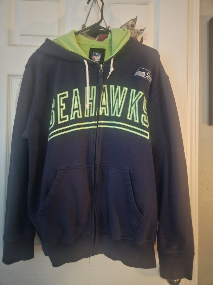 Seahawks Women's Zip Up Hoodie Large