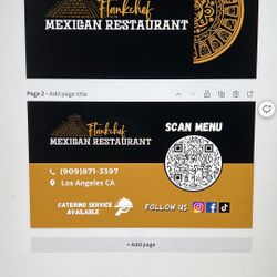 Tv Menus, Business Cards, Banners