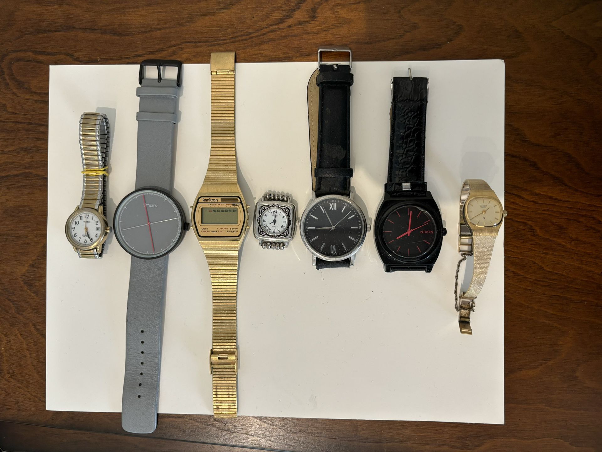 7 Watches , Some Working , Some for Part or Repair all for $25