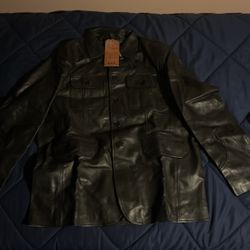 Leather Jacket/shirt 2xl