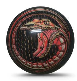 Bowlerstore Products Brunswick Snake Glow PRE-DRILLED Viz-A-Ball Bowling Ball 16lbs