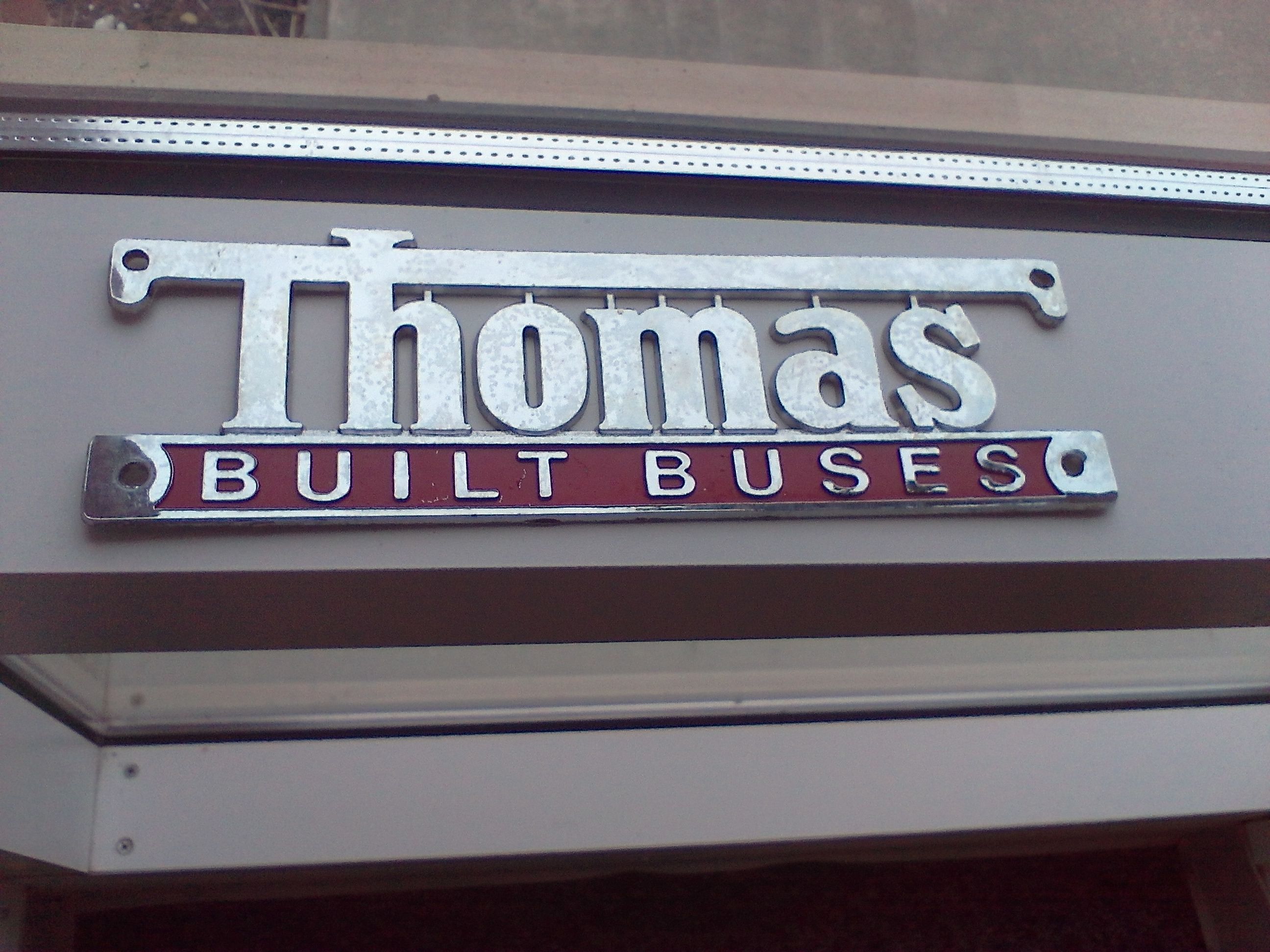 Thomas built buses metal emblem