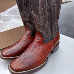 Crocodile Belly Boots 