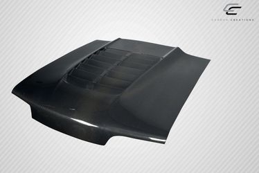 Blemished 1987-1993 Ford Mustang Carbon Creations GT500 V2 Hood - 1 Piece