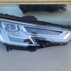 2017 - 2019 AUDI A4 RIGHT HEADLIGHT LED PASSENGER SIDE GENUINE USED OEM.  H2