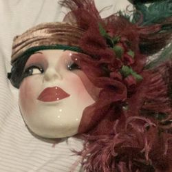Gorgeous Porcelain Mask Made In USA 
