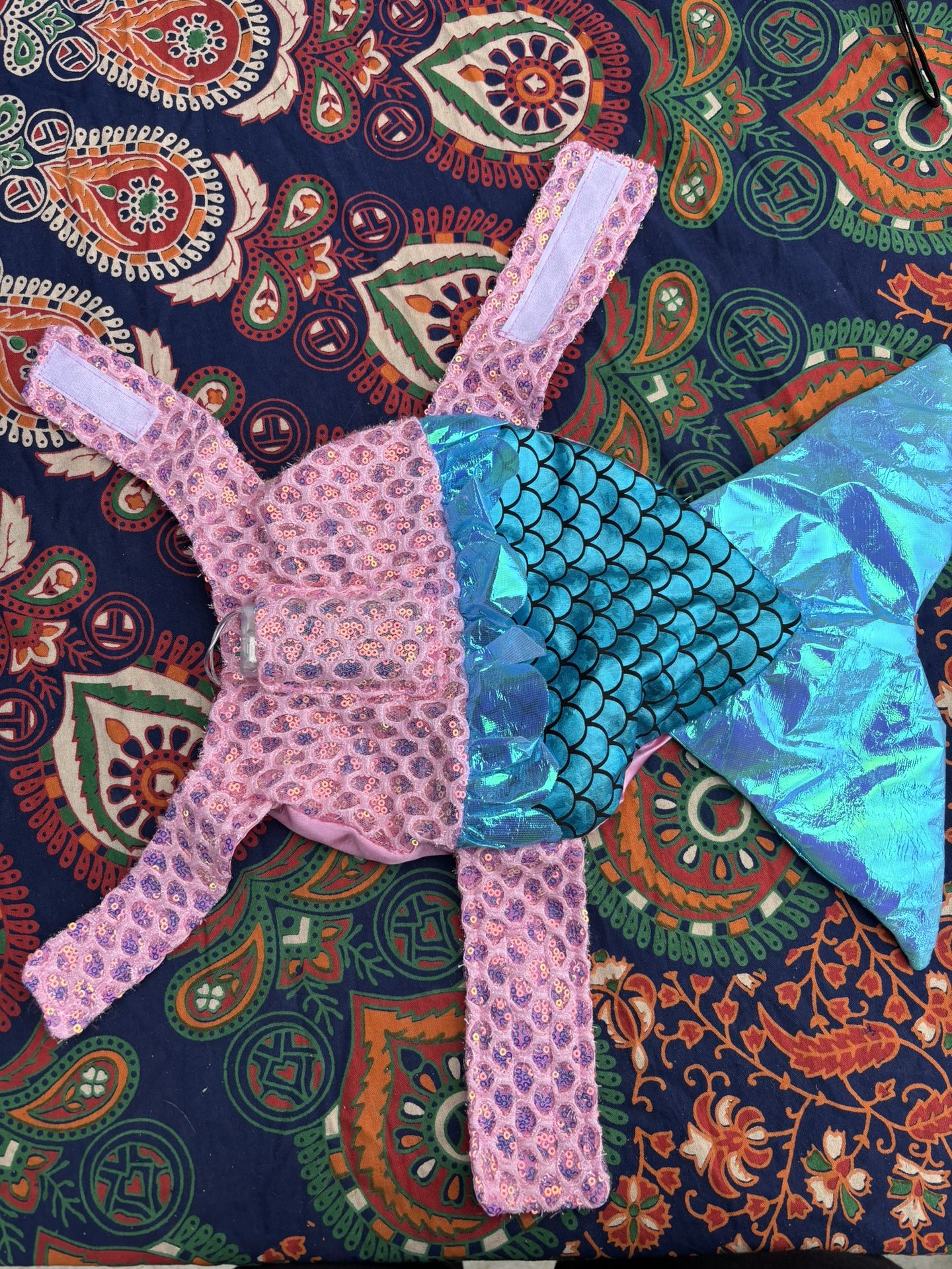 light up pet mermaid costume for dog or cat