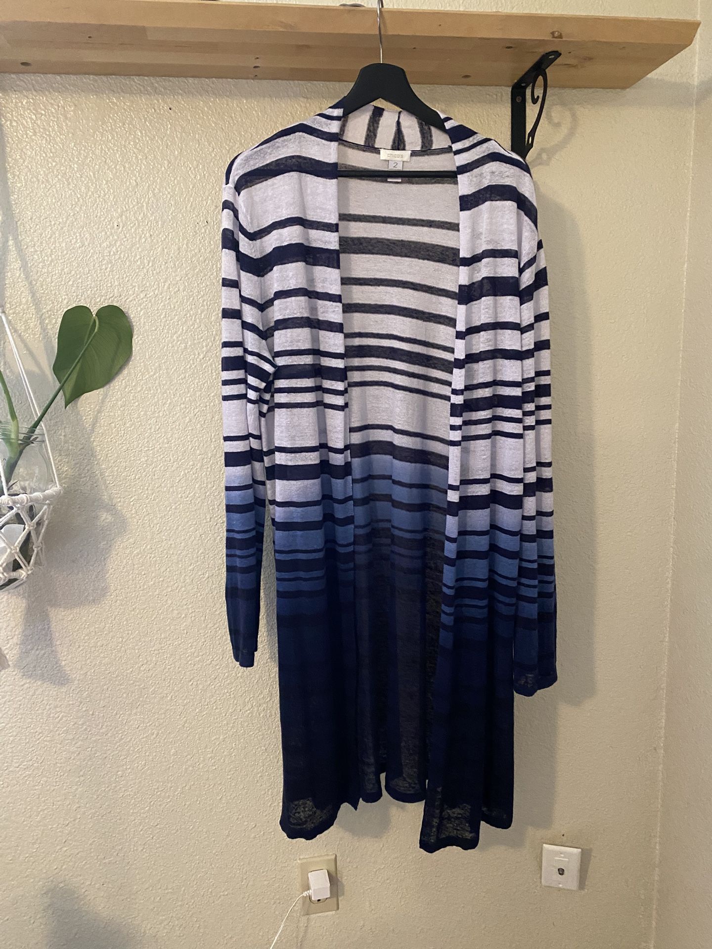 Chicos Linen Cardigan