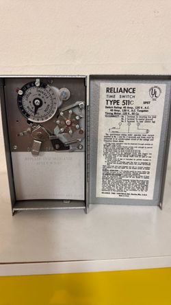 New Reliance Mechanical Time Switch Type 511c 40 amp 120 volt