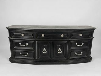 Black Vintage Dresser / TV Console – $40