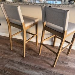 Barstools Linen Set Of 2 