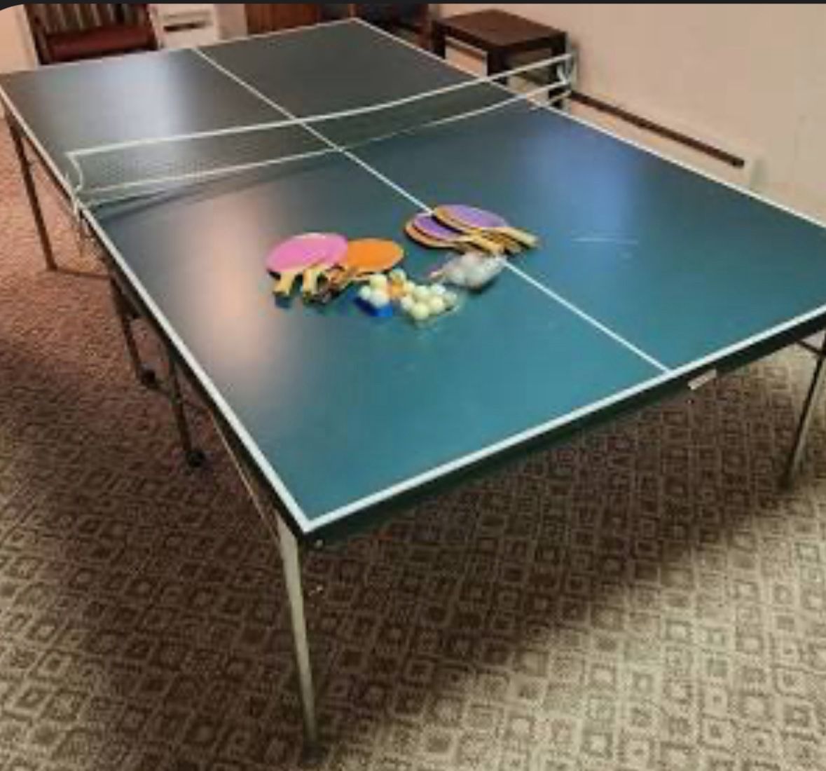 Ping Pong Table With Accessories