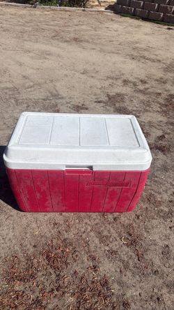 Coleman Hard Cooler Red and White