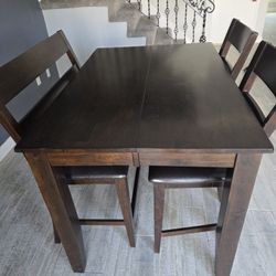Pub Style Wood Dining Table