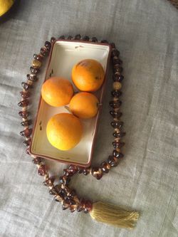 Antique hand made glass table jewelery from Istanbul, Turkey