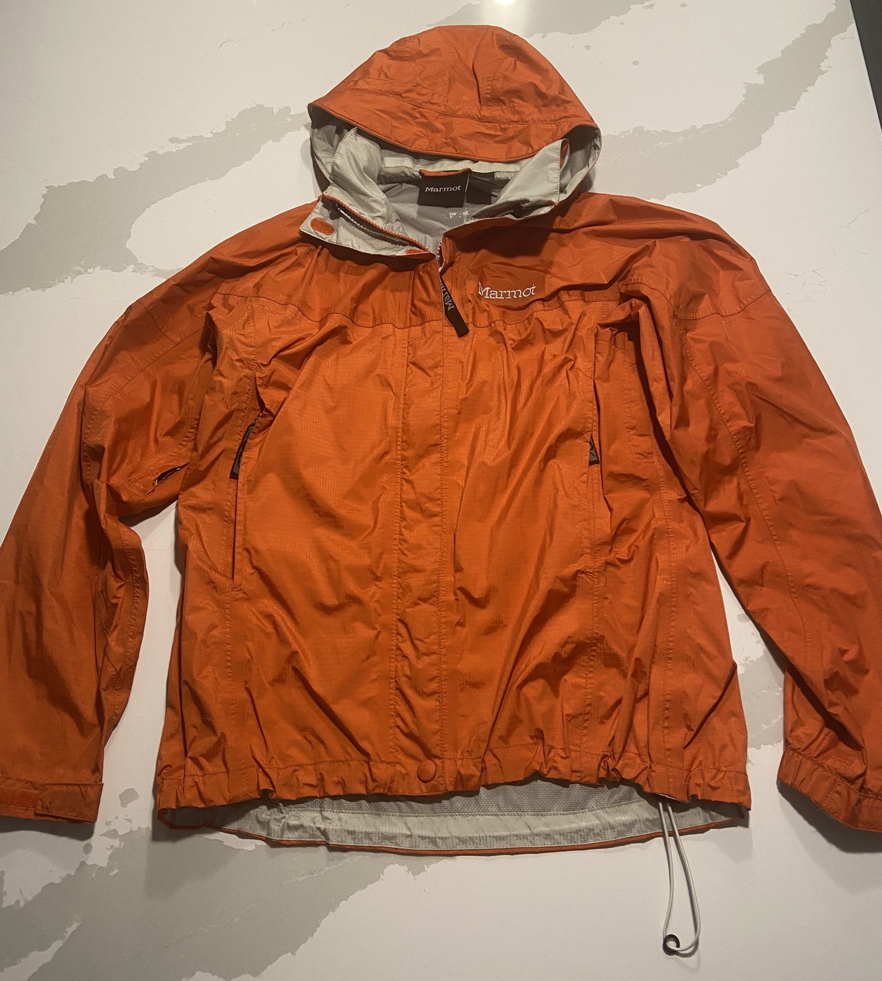 Marmot Light Rain Jacket -Mens  Size: S/P - Color: Orange/Gray