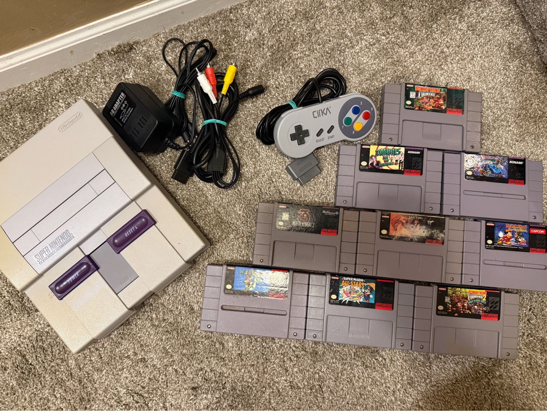 Awesome Retro Super Nintendo Video Game Bundle SNES
