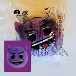 Emoji Plush Purple Angry Devil Horns 2019 Emoji Burger King Toy