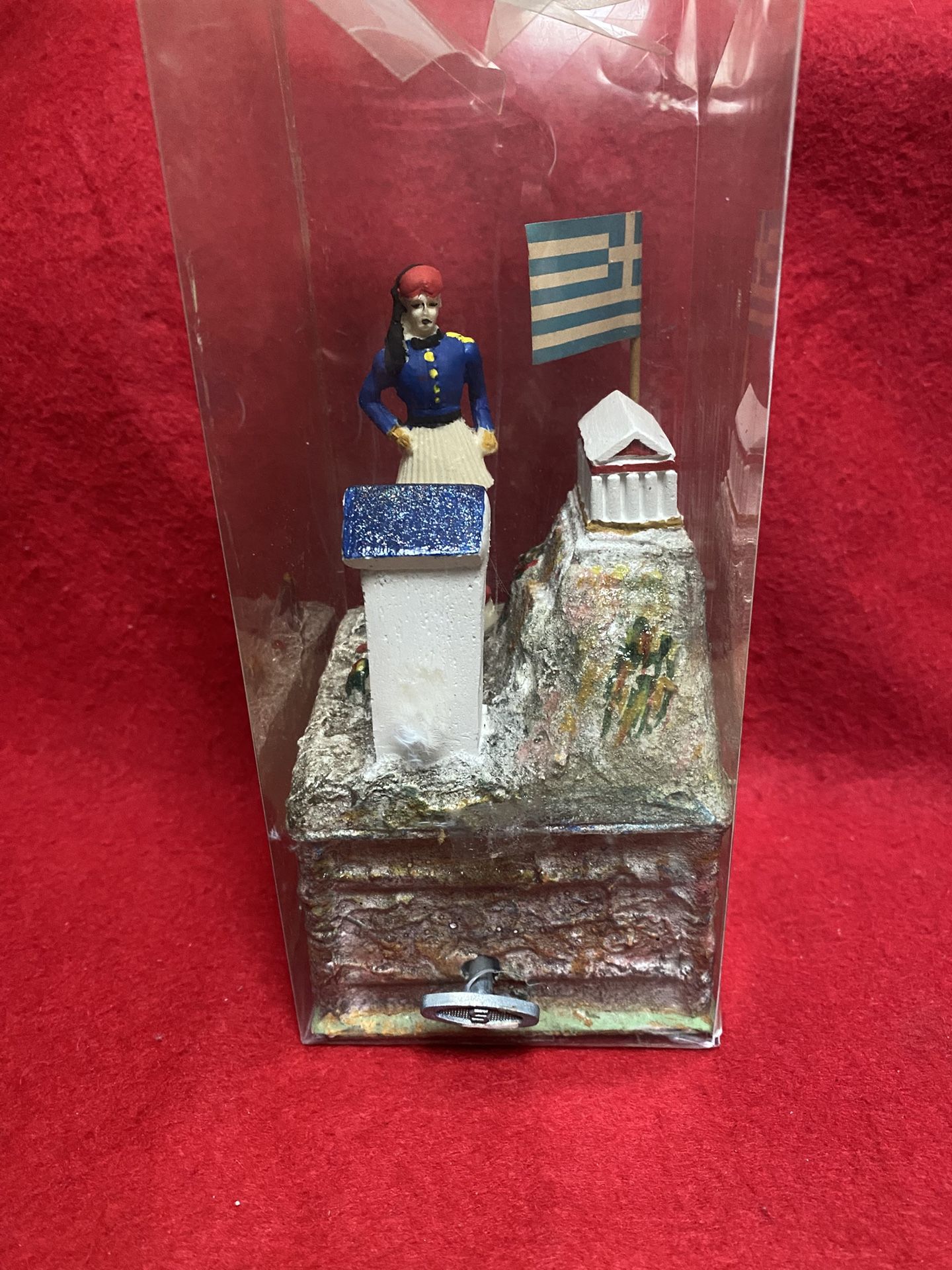 Made In Greece Greek Evzom Musical Box Playing Never On A Sunday Imported From Greece