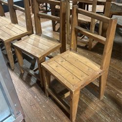 Wooden chairs