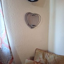 two candel heart holder 