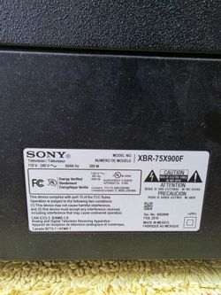 Sony  TV 75"