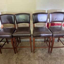 Vinyl Espresso Bar Stool