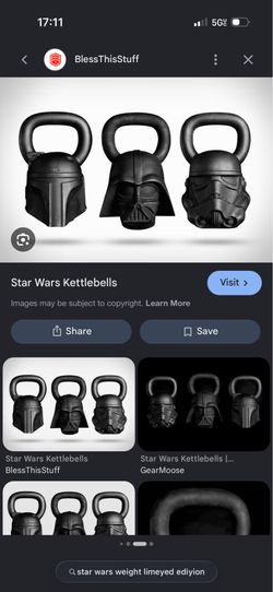 Star Wars limited edition weight set