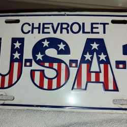 Chevrolet USA-1 License Plate 