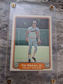 Cal Ripken Jr. Orioles Baseball Card in Case