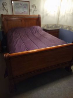 Big carved solid wood bedroom set