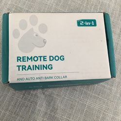 Remote Dog Training And Auto Anti Bark Collar 