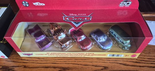 Disney Pixar Cars 20th Anniversary Fan Favorites 5-Pack CHASE