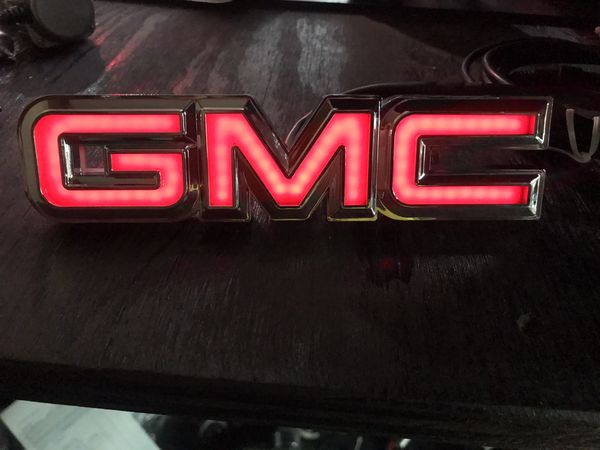GMC Sierra LED Tailgate Logo Emblem - Black for Sale in Grand Prairie
