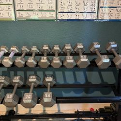290 Lbs of CAP Dumbbells 