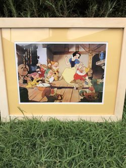 Walt Disney 1994 " Snow White And The Seven Dwarfs " Exclusive Commemorative Lithograph