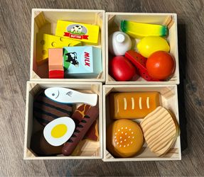 Melissa & Doug wooden food group set