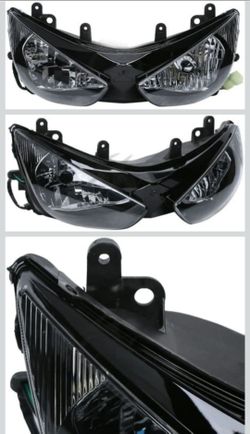 Headlight Headlamp Assembly For Kawasaki Ninja ZX6R ZX(contact info removed)-2006 Ninja ZX6RR ZX(contact info removed)-2006