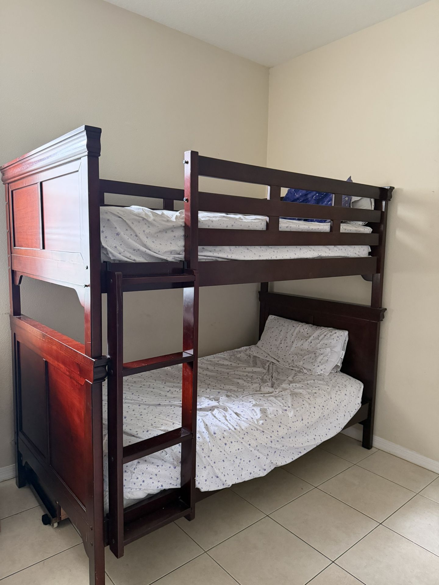 Brown Bunk Bed (Twin)