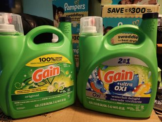 Detergente Gain 100 loads..$15 each (cada uno)