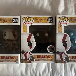 Kratos God Of War Funko pops #25 bundle