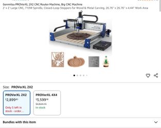 Genmitsu PROVerXL 2X2 CNC Router Machine, Big CNC Machine 2' x 2' Large CNC, 710W Spindle, Closed-Loop Steppers for Wood & Metal Carving, 26.76'' x 26