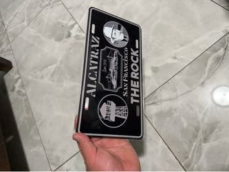 Alcatraz l license plate frame