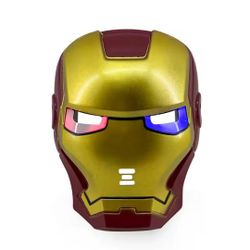 Iron Man / Anime Spider-Man LED Light Mask Cool Cartoon Iron Man Captain America Costume Party Stage Performance Prop Children Gift